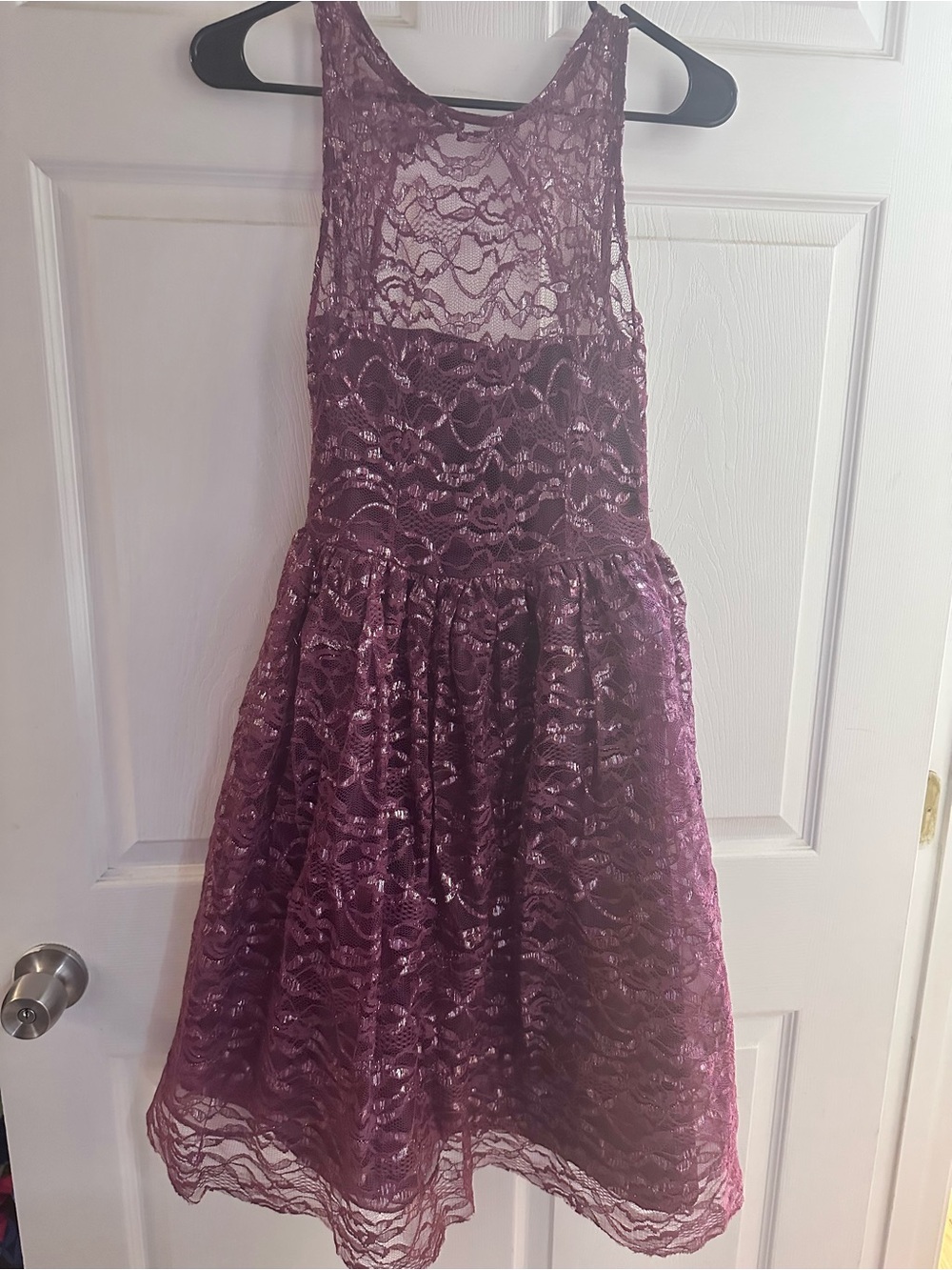 VENUS Women’s Plum Lace Formal Dress